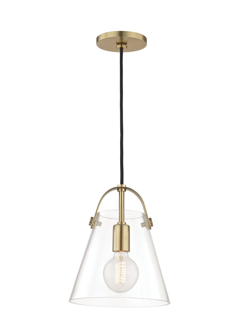 Lighting - Pendant Karin 1 Light Small Pendant // Aged Brass 