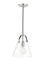 Lighting - Pendant Karin 1 Light Small Pendant // Polished Nickel 