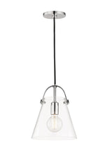 Lighting - Pendant Karin 1 Light Small Pendant // Polished Nickel 