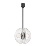 Lighting - Pendant Kert 2 Light Pendant // Black Brass // Large 