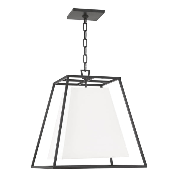 Lighting - Pendant Kyle 4 Light Pendant with White Shade // Old Bronze 