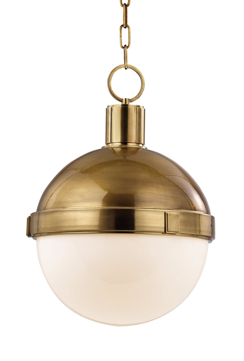 Lighting - Pendant Lambert 1 Light Pendant // Aged Brass // Large 