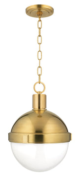 Lighting - Pendant Lambert 1 Light Pendant // Aged Brass // Medium 