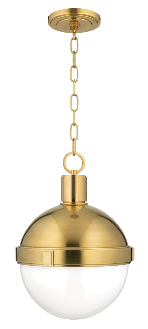 Lighting - Pendant Lambert 1 Light Pendant // Aged Brass // Medium 