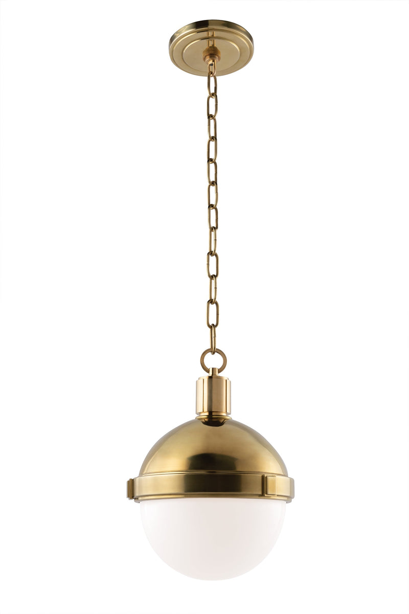 Lighting - Pendant Lambert 1 Light Pendant // Aged Brass // Small 