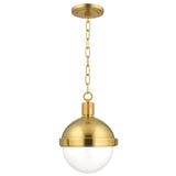 Lighting - Pendant Lambert 1 Light Pendant // Aged Brass // Small 