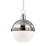 Lighting - Pendant Lambert 1 Light Pendant // Polished Nickel // Large 