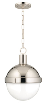 Lighting - Pendant Lambert 1 Light Pendant // Polished Nickel // Medium 