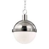 Lighting - Pendant Lambert 1 Light Pendant // Polished Nickel // Medium 