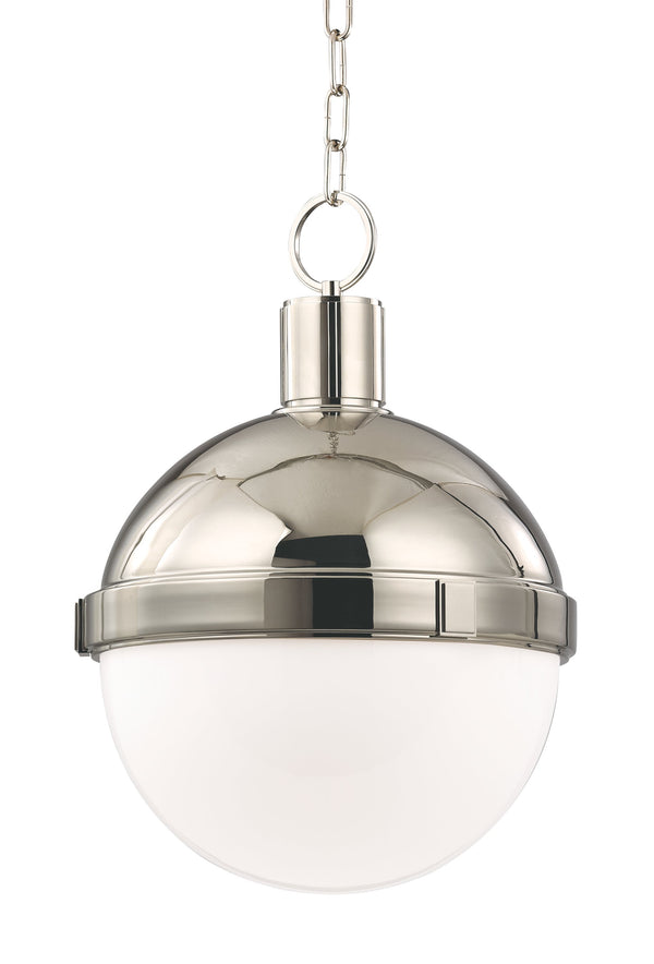 Lighting - Pendant Lambert 1 Light Pendant // Polished Nickel // Small 