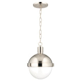 Lighting - Pendant Lambert 1 Light Pendant // Polished Nickel // Small 