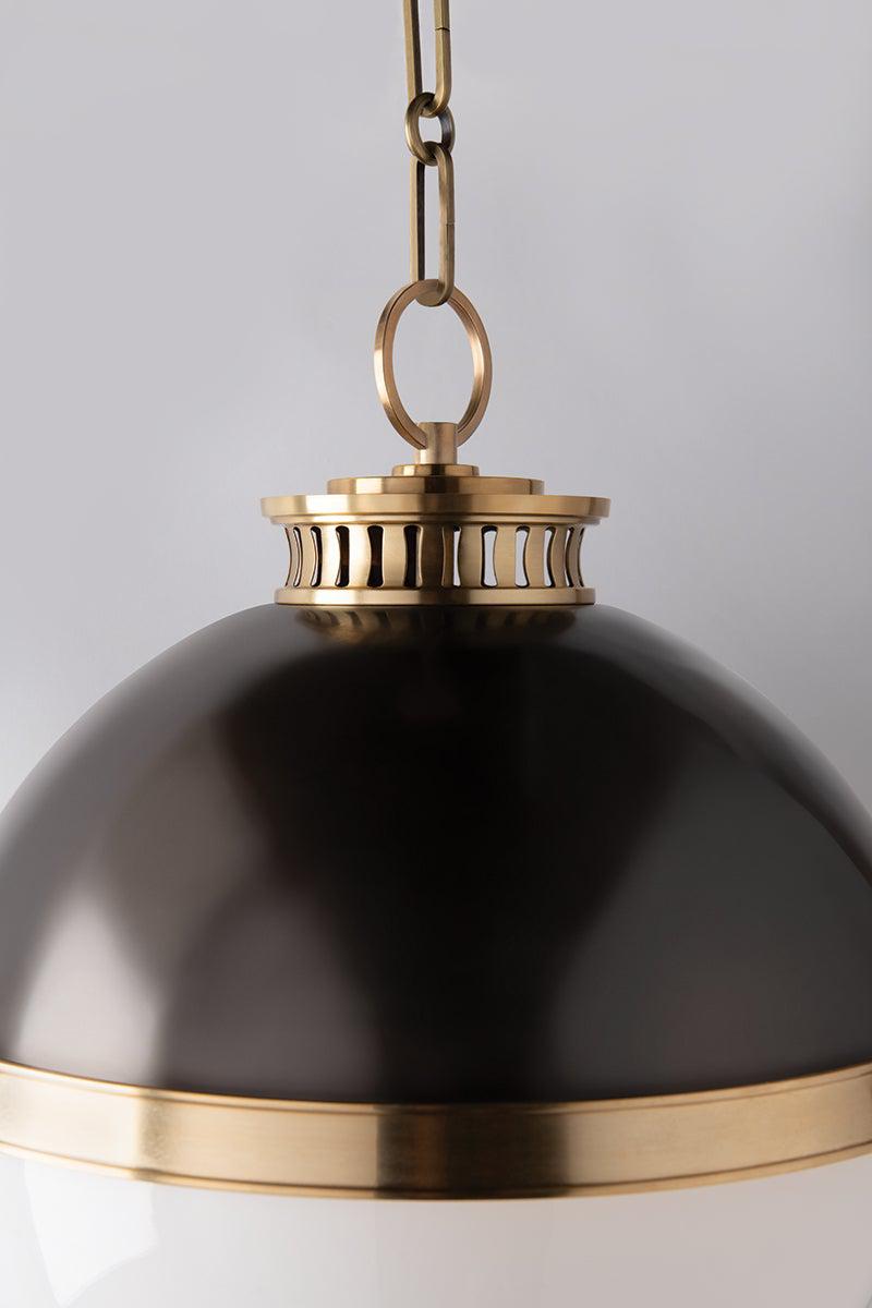 Lighting - Pendant Latham 1 Light Large Pendant // Aged & Antique Distressed Bronze 