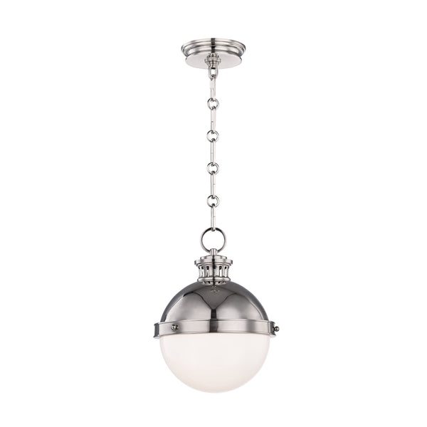 Lighting - Pendant Latham 1 Light Small Pendant // Polished Nickel 