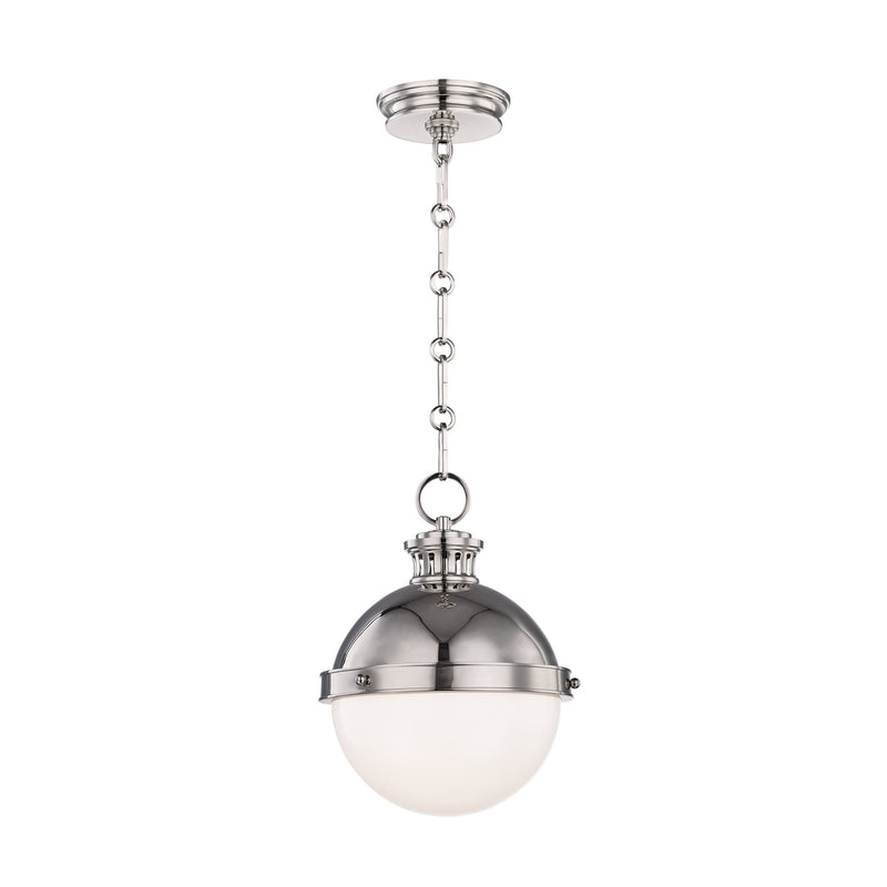 Lighting - Pendant Latham 1 Light Small Pendant // Polished Nickel 