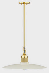 Lighting - Pendant Leanna 1 Light Pendant // Aged Brass // Large 