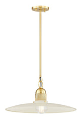 Lighting - Pendant Leanna 1 Light Pendant // Aged Brass // Large 