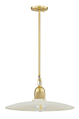 Lighting - Pendant Leanna 1 Light Pendant // Aged Brass // Large 