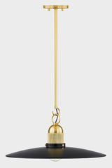 Lighting - Pendant Leanna 1 Light Pendant // Aged Brass // Small 