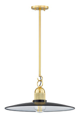 Lighting - Pendant Leanna 1 Light Pendant // Aged Brass // Small 