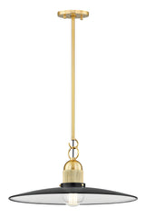 Lighting - Pendant Leanna 1 Light Pendant // Aged Brass // Small 