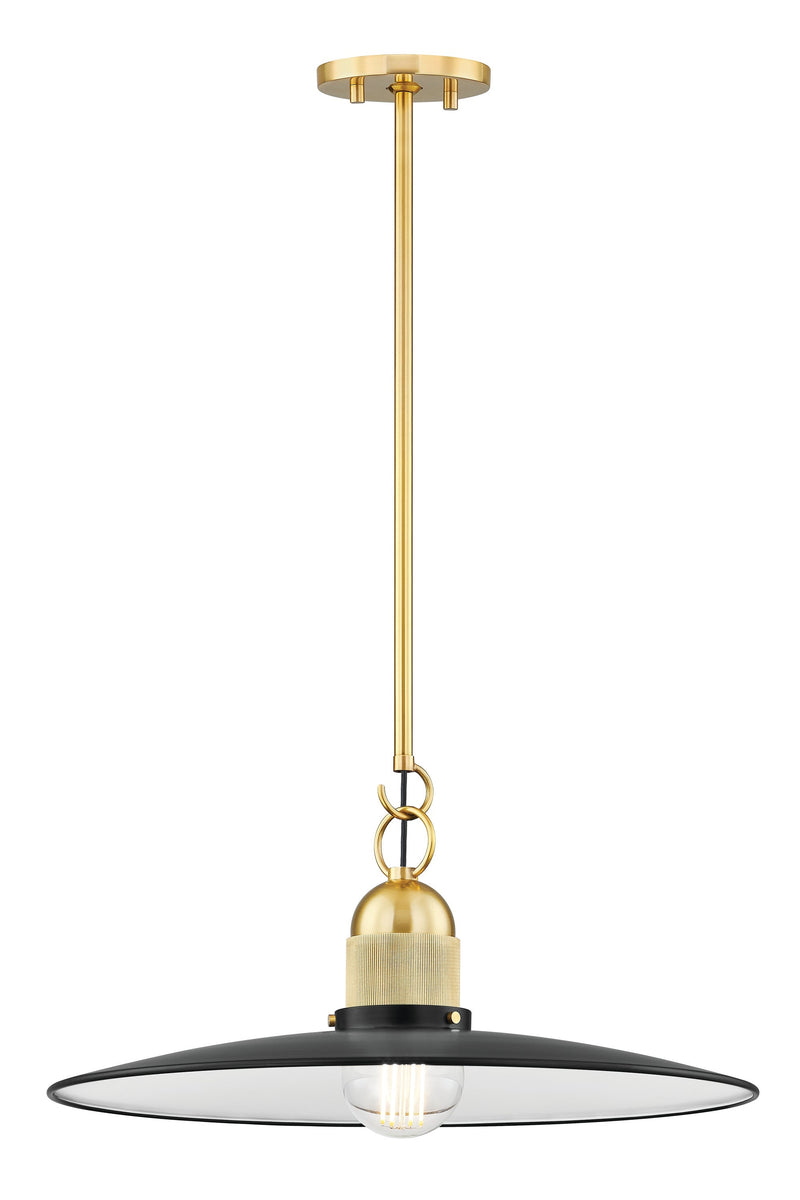 Lighting - Pendant Leanna 1 Light Pendant // Aged Brass // Small 