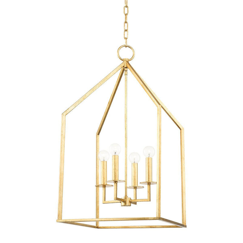 Lighting - Pendant Lena 4 Light Large Pendant // Gold Leaf 