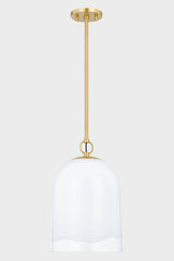 Lighting - Pendant Lennon 1 Light Pendant // Aged Brass // Large 