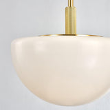 Lighting - Pendant Lethbridge 1 Light Pendant // Aged Brass // Large 