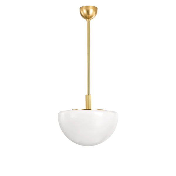 Lighting - Pendant Lethbridge 1 Light Pendant // Aged Brass // Large 