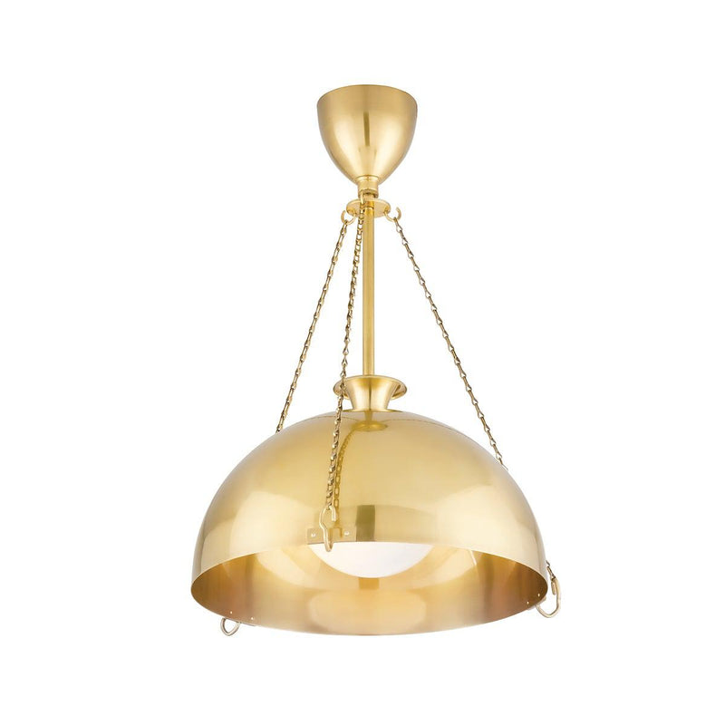 Lighting - Pendant Levette 1 Light Small Pendant // Aged Brass 