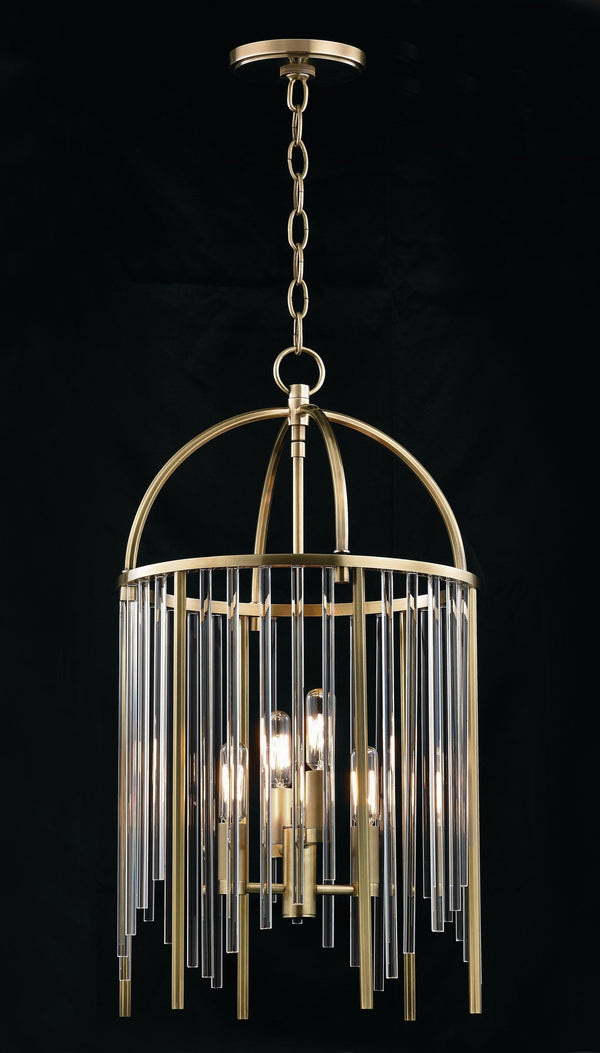 Lighting - Pendant Lewis 4 Light Pendant // Aged Brass 