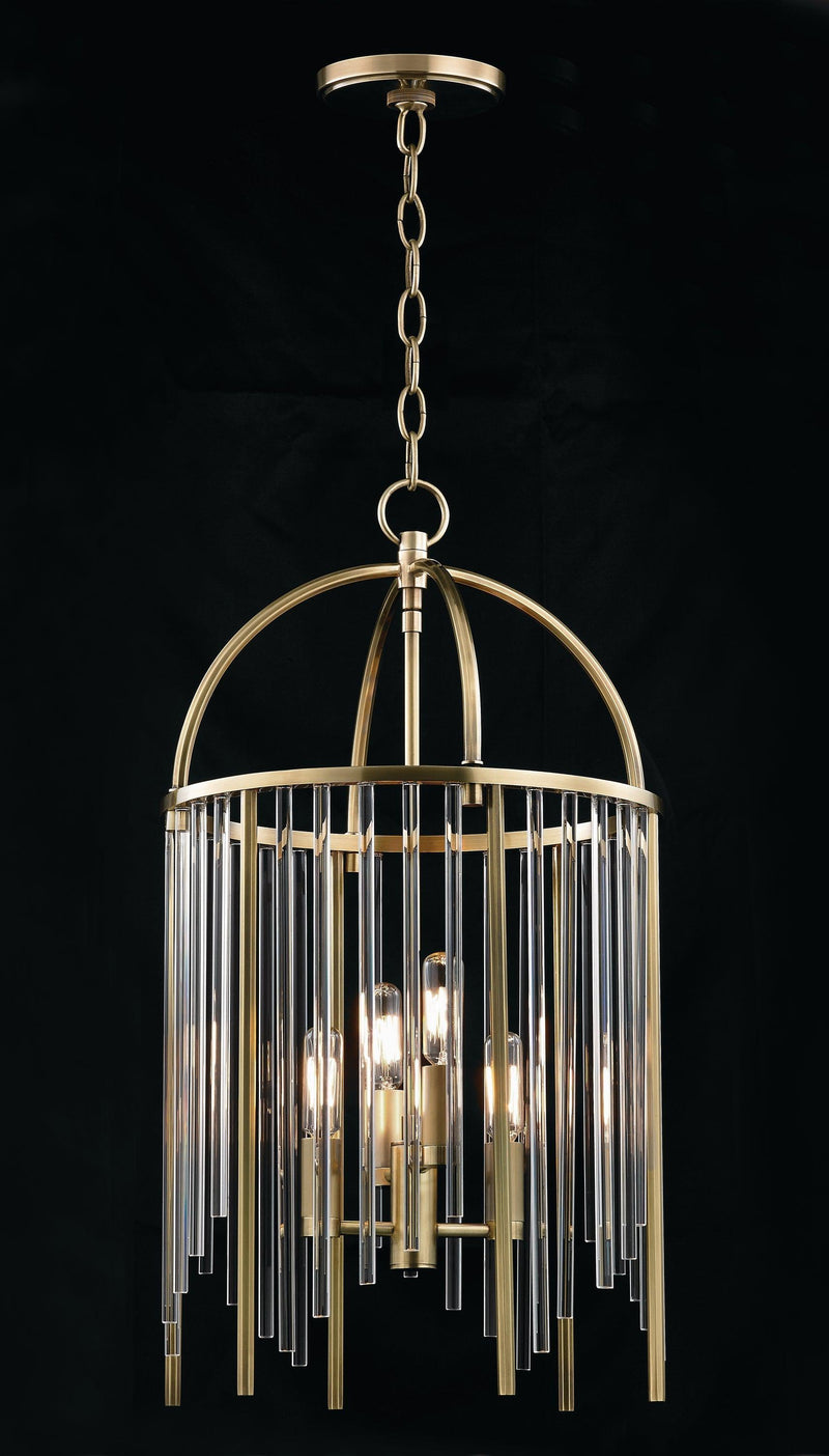 Lighting - Pendant Lewis 4 Light Pendant // Aged Brass 