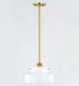 Lighting - Pendant Luella 1 Light Pendant // Aged Brass // Large 