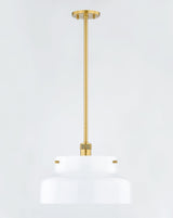 Lighting - Pendant Luella 1 Light Pendant // Aged Brass // Small 