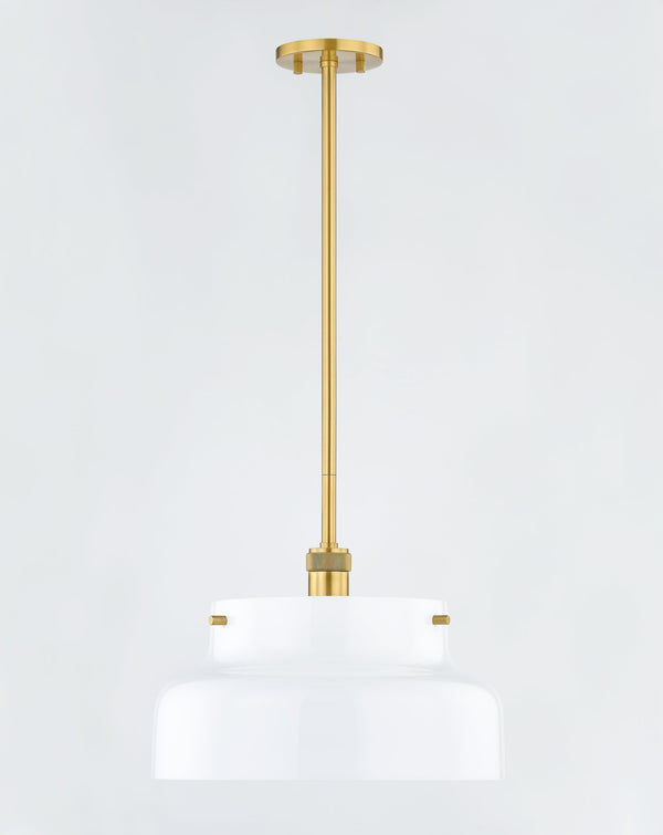 Lighting - Pendant Luella 1 Light Pendant // Aged Brass // Small 