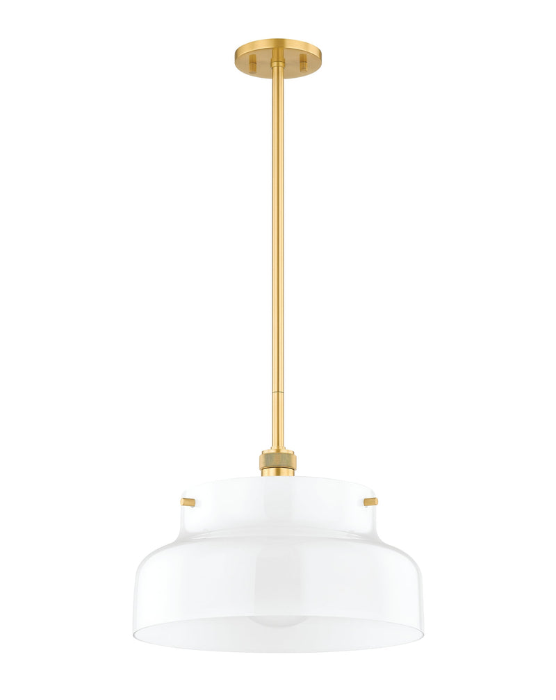 Lighting - Pendant Luella 1 Light Pendant // Aged Brass // Small 