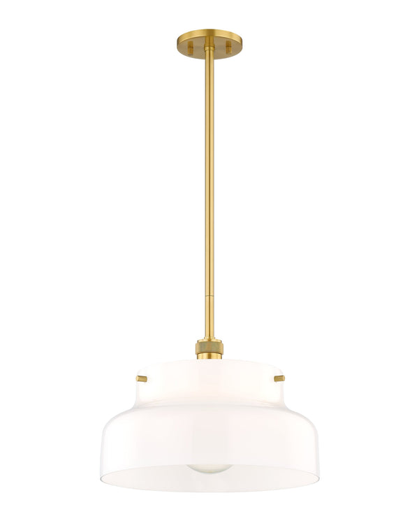 Lighting - Pendant Luella 1 Light Pendant // Aged Brass // Small 