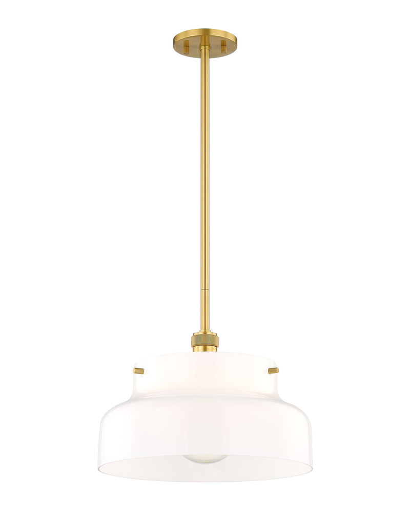 Lighting - Pendant Luella 1 Light Pendant // Aged Brass // Small 