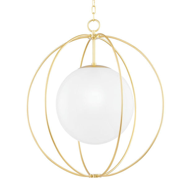 Lighting - Pendant Lyla 1 Light Large Pendant // Aged Brass 