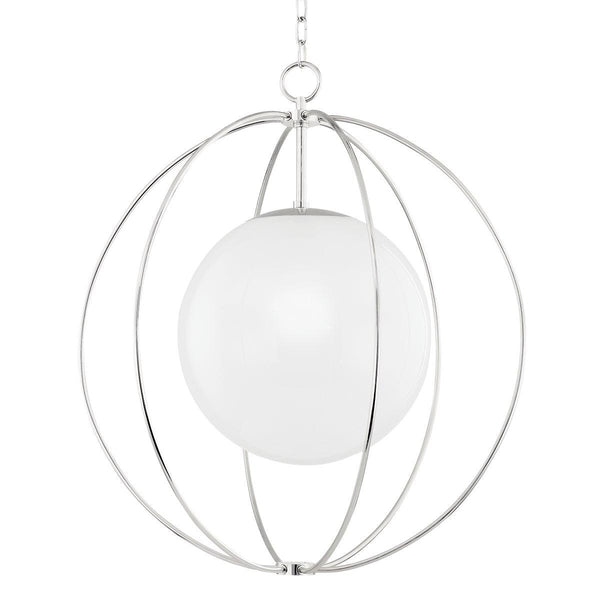 Lighting - Pendant Lyla 1 Light Large Pendant // Polished Nickel 