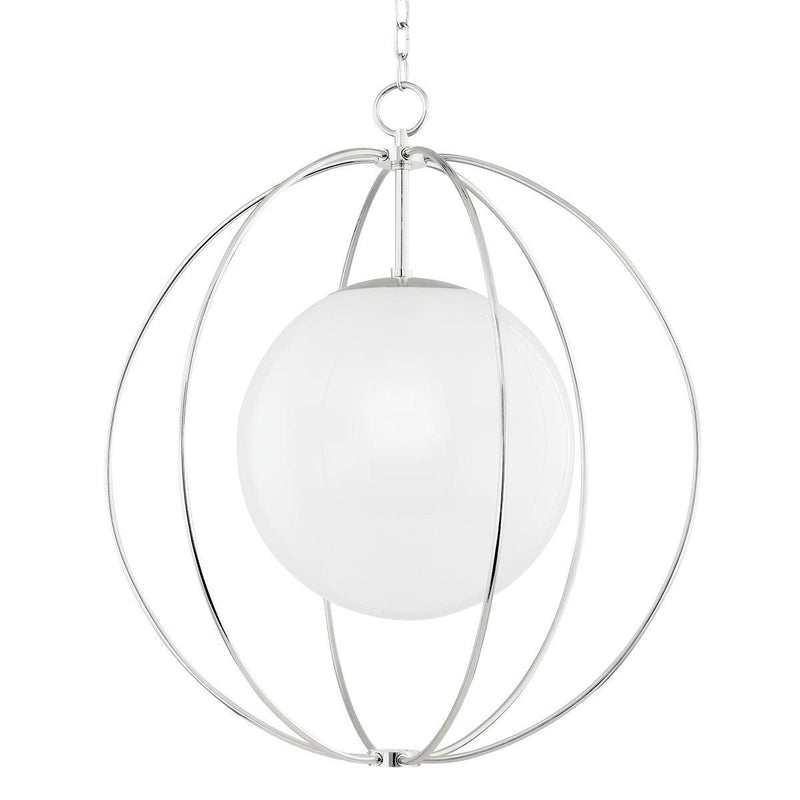 Lighting - Pendant Lyla 1 Light Large Pendant // Polished Nickel 