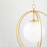 Lighting - Pendant Lyla 1 Light Small Pendant // Aged Brass 