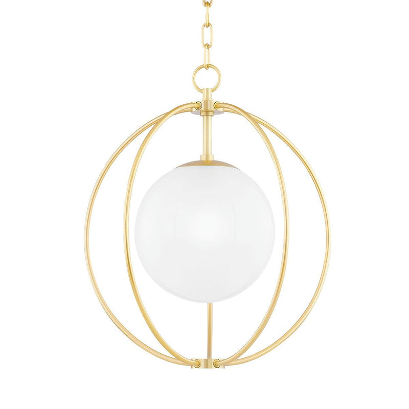 Lighting - Pendant Lyla 1 Light Small Pendant // Aged Brass 