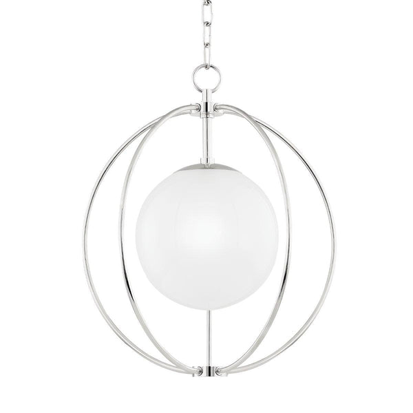 Lighting - Pendant Lyla 1 Light Small Pendant // Polished Nickel 