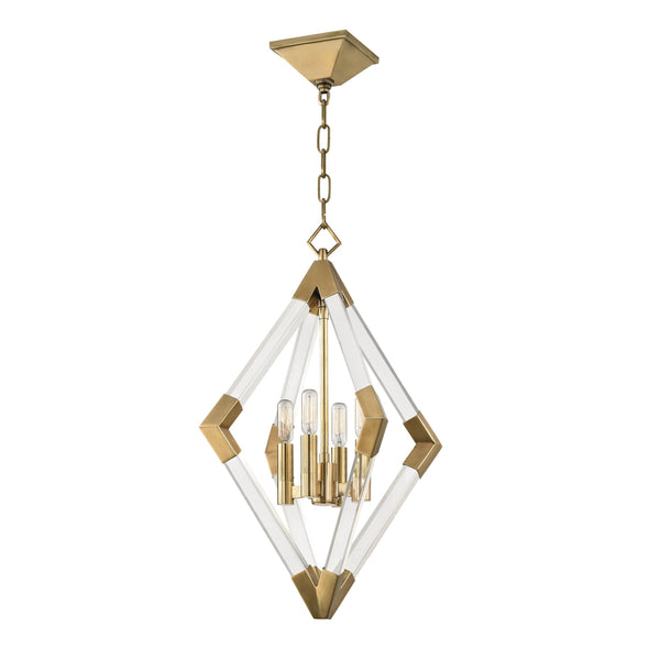 Lighting - Pendant Lyons 4 Light Pendant // Aged Brass 