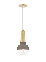 Lighting - Pendant Macy 1 Light Pendant // Aged Brass 