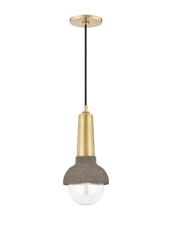 Lighting - Pendant Macy 1 Light Pendant // Aged Brass 