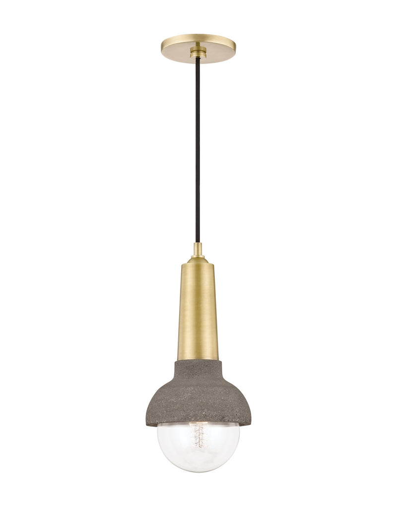 Lighting - Pendant Macy 1 Light Pendant // Aged Brass 