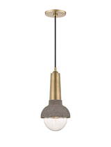 Lighting - Pendant Macy 1 Light Pendant // Aged Brass 