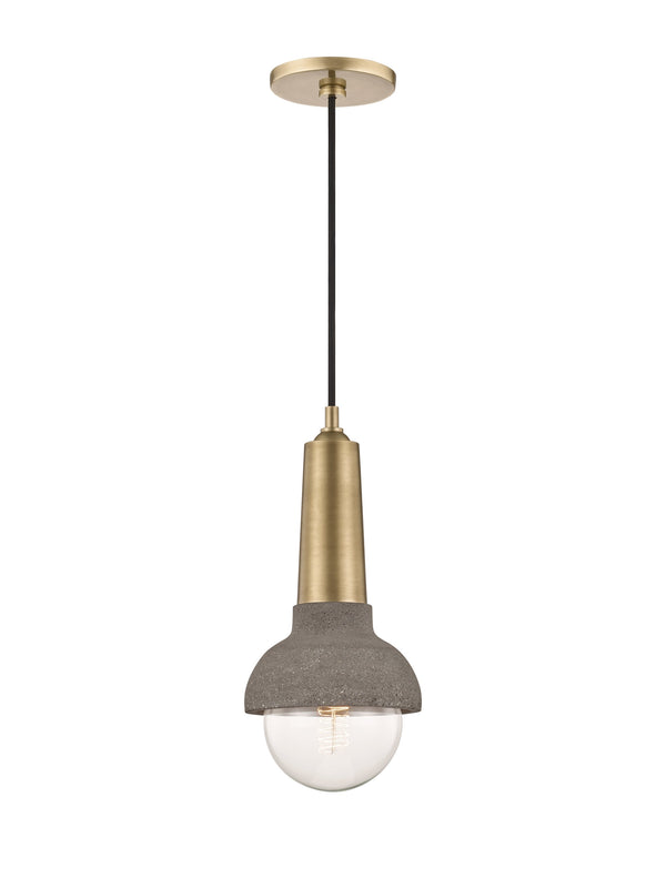 Lighting - Pendant Macy 1 Light Pendant // Aged Brass 